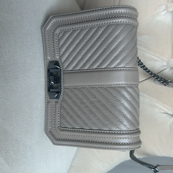 NWOT Rebecca Minkoff taupe leather crossbody. - Picture 2 of 9